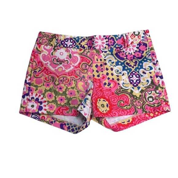 J. Crew Pants - EUC J. Crew Women's Floral Paisley Stretch Chino Shorts Size 0